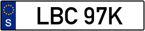 Trailer License Plate